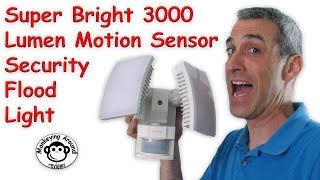 Super Bright 3000 Lumen Motion Sensor Light by Teckin review [upl. by Lusa]