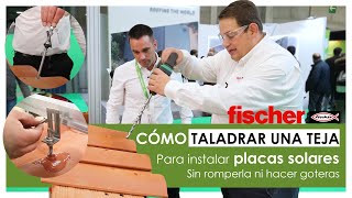 Cómo TALADRAR UNA TEJA para FIJAR PANELES SOLARES en nuestro tejado Evitar roturas y filtraciones [upl. by Digirb]