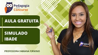 Simulado IBADE  Conhecimentos Pedagógicos  Pedagogia para Concurso [upl. by Brittan]