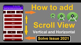 How to add Horizontal and Vertical Scroll View Scroll View Android Studio  Horizontal  Vertical [upl. by Beka]