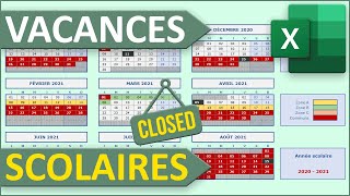 Calendriers automatiques des vacances scolaires [upl. by Jade]