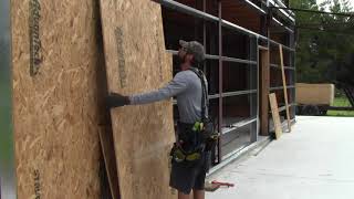 Episode 35 Exterior Wall Sheathing Begins [upl. by Ecienal]