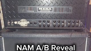 Neural Amp Modeler AB Test Reveal  Mesa Dual Rectifier Multiwatt Marshall 1960A 4X12 Eminence DV77 [upl. by Suruat]