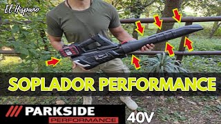 SOPLADOR PARKSIDE PERFORMANCE a turbina 40V 2x20V PPTLBA 40Li A1 [upl. by Mcquillin640]