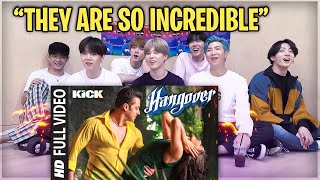 BTS Reaction😍 On Hangover 💜full hd Song ll salman khan ll jacqueline fernandez ll kick movie [upl. by Seroka]