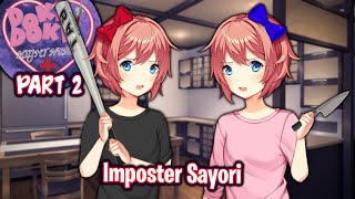 Imposter SayoriPart 2Bad EndingsDDLC Night Nurse MOD [upl. by Athena]