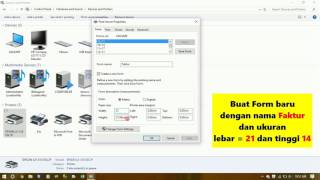 Tutorial Setting Printer Epson LX 310 untuk format kertas Faktur Continuous Form [upl. by Sivehc908]