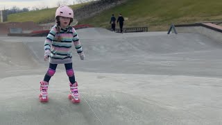 Roller skating at a skate park [upl. by Beesley]