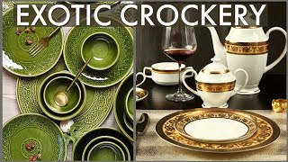 Exotic Luxury Imported Crockery Cutlery  How Chose Theme Dining Table Set Up  Lords Creation [upl. by Garate]