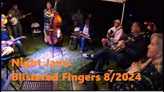 Night Jams at Blistered Fingers Bluegrass Festival [upl. by Laicram426]