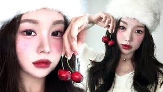 사진빨 난리나는 인스타amp틱톡 여신st 🍒울먹 체리 메이크업🍒 feat자체 보정필터 메이크업 [upl. by Alwin]