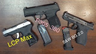 SampW BG 20 Ruger LCP and P365 380 Whos King 👑 [upl. by Rim194]