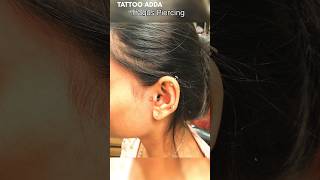 Tragus piercing earpiercing piercing trending video ideas studio [upl. by Yerggoeg]