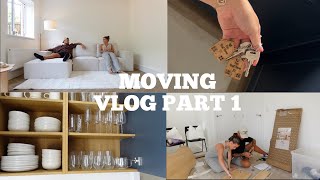 MOVING VLOG 1  Move out with me and my boyfriend [upl. by Leonanie24]