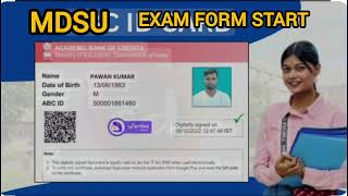 BA  Bsc  BCom  Exam Form  MDSU Exam Form  MDSU NEWS  Intelligent Duffer [upl. by Lenrad504]