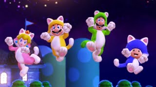 Super Mario 3D World  Walkthrough Part 8  World Bowser  All Green Stars amp Stamps [upl. by Raoul766]