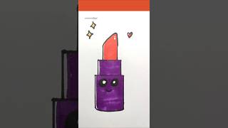 How to Draw Cute Lipstick💄 drawingtutorial art lipstick [upl. by Lull]