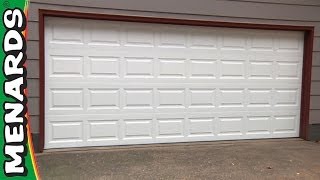 How To Install a Garage Door  Menards [upl. by Tunnell81]