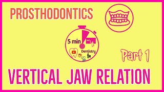 JAW RELATION  PROSTHODONTICS  Vertical jaw relation  easy dental exam notes  5minDENTISTRY [upl. by Barnum]