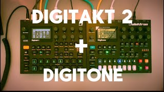 The Elektron Digitakt 2 and Digitone are best friends in this short jam Come vibe [upl. by Haek475]