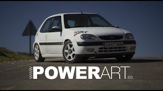 Citroen Saxo VTS 16V USPI  PRUEBA  POWERART S02E09 [upl. by Hasheem]