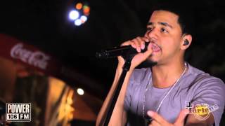 JCole performs Crooked Smile LIVE at POWER 106 [upl. by Bille589]