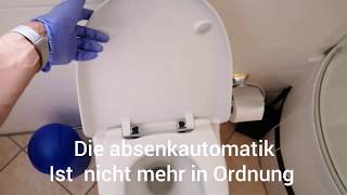 Absenkautomatik WC Sitz wechselnreparieren Softclose repair [upl. by Jabon930]