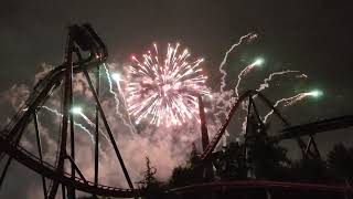 Toronto  Canadas Wonderland  2024 Canada Day 1 Fireworks 22 [upl. by Arorua]