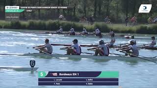 Championnat de France S23 Bateaux longs Libourne 2019Finale du quatre sans barreur hommes S23H4 [upl. by Eartha]