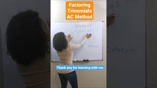 Quick Tutorial Factoring Trinomials Using AC Method [upl. by Asiluj951]