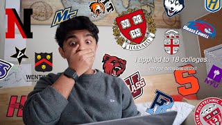 COLLEGE DECISIONS REACTIONS 2023 ivies safeties NYU  more [upl. by Netsirt]