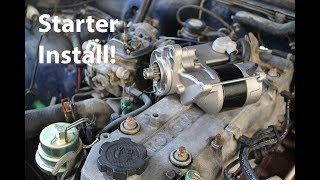 How to Install Starter Motor on a 22R rustbucket update [upl. by Stephi104]