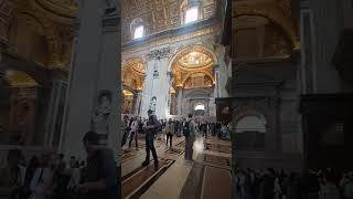 Stpeters basilica travel italy india viralvideo trending shorts youtubeshorts europe [upl. by Carine]