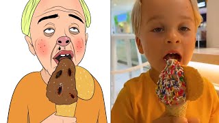 Vlad and Niki l Toys gets stuck on moms face l funny drawing meme Vlady art meme [upl. by Niar]