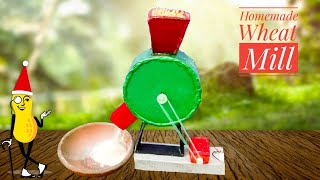 How to Make wheat mill  how to make mini Flour Machine at Home  Homemade Mini Flour Mill Machine [upl. by Savvas]