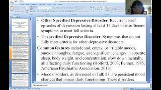 Talk 53 Session I Depressive Disorder Physical View [upl. by Addis765]