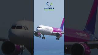 Wizzair Airbus A321 NEO Landing at Madeira Airport [upl. by Uhile42]