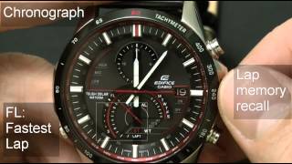 Casio Edifice EQSA500B1AV review Module 5289 [upl. by Alesi]