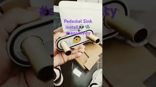 How to replace existing sink with a new Pedestal sinkhandymanmidastouchplumbingsinksyeezy350v2 [upl. by Notgnihsaw]