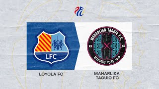 PFL Season 20242025  Loyola vs Maharlika Taguig [upl. by Olram159]