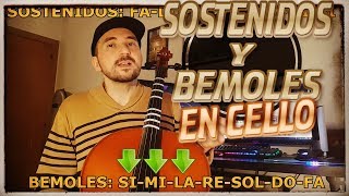 🎻 Cómo Hacer Sostenidos y Bemoles en Violonchelo [upl. by Addie331]