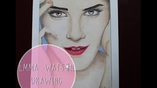 Emma Watson  Portrait drawing [upl. by Perrins]