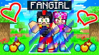 ENCERRADO con MI FAN LOCA en un MUNDO de MINECRAFT 😱😍 [upl. by Backer474]