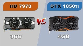 HD 7970 VS GTX 1050 Ti Benchmark [upl. by Vary]