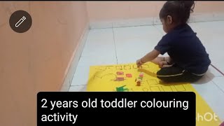 2 years old toddler colouring activity Learning numbers fun education vinnud3v [upl. by Ignacius]