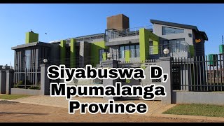 Houses in Siyabuswa D The rural villages of Mpumalanga Province  KwaNdebele [upl. by Iaria]