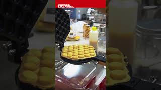 Bubble Egg Waffle frescomalaysia food kitchenappliance cake waffletime popcornmaker [upl. by Tesil13]