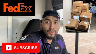 FedEx Delivery Driver  what to expect on a Monday [upl. by Socrates937]