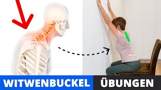 Witwenbuckel Übungen auch für den Nacken ✅ DAS kannst du machen SofortHilfe [upl. by Nisa401]