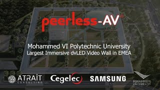 PeerlessAV dvLED Video Wall Install at Mohammed VI Polytechnic University [upl. by Riley]